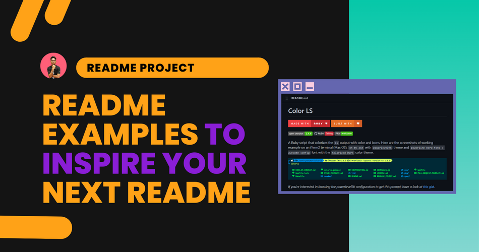 Awesome Readme Examples for Writing better Readmes